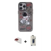 MARSİLYAN™- iPhone 13 Pro Max Kılıf Zirve Form Özel Seri - Siyah Bilvis Hayalet Cam Ekran Koruyucu + Pers Alüminyum Kamera Lens - KI