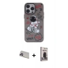 MARSİLYAN™- iPhone 13 Pro Max Kılıf Zirve Form Özel Seri - Siyah Bilvis Hayalet Cam Ekran Koruyucu + Rainbow Kamera Lens Koruma Cam - MR