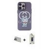 MARSİLYAN™- iPhone 13 Pro Max Kılıf Zirve Form Özel Seri - Siyah Bilvis Hayalet Cam Ekran Koruyucu + Rainbow Kamera Lens Koruma Cam - MR