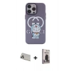 MARSİLYAN™- iPhone 13 Pro Max Kılıf Zirve Form Özel Seri - Siyah Bilvis Hayalet Cam Ekran Koruyucu + Rainbow Kamera Lens Koruma Cam - BZ