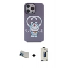MARSİLYAN™- iPhone 13 Pro Max Kılıf Zirve Form Özel Seri - Siyah Bilvis Hayalet Cam Ekran Koruyucu + Rainbow Kamera Lens Koruma Cam - MI