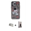 MARSİLYAN™- iPhone 13 Pro Max Kılıf Zirve Form Özel Seri - Siyah Bilvis Hayalet Cam Ekran Koruyucu + Rainbow Kamera Lens Koruma Cam - BZ