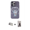MARSİLYAN™- iPhone 13 Pro Max Kılıf Zirve Form Özel Seri - Siyah Bilvis Hayalet Cam Ekran Koruyucu + Rainbow Kamera Lens Koruma Cam - MR