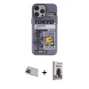MARSİLYAN™- iPhone 13 Pro Max Kılıf Zirve Form Özel Seri - Siyah Bilvis Hayalet Cam Ekran Koruyucu + Rainbow Kamera Lens Koruma Cam - MI