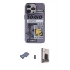 MARSİLYAN™- iPhone 13 Pro Max Kılıf Zirve Form Özel Seri - Siyah Bilvis Hayalet Cam Ekran Koruyucu + Renkli Kamera Lens Koruma Cam - YL