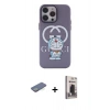 MARSİLYAN™- iPhone 13 Pro Max Kılıf Zirve Form Özel Seri - Siyah Bilvis Hayalet Cam Ekran Koruyucu + Renkli Kamera Lens Koruma Cam - YL