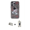 MARSİLYAN™- iPhone 13 Pro Max Kılıf Zirve Form Özel Seri - Siyah Bilvis Hayalet Cam Ekran Koruyucu + Rainbow Kamera Lens Koruma Cam - REGD