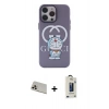 MARSİLYAN™- iPhone 13 Pro Max Kılıf Zirve Form Özel Seri - Siyah Bilvis Hayalet Cam Ekran Koruyucu + Rainbow Kamera Lens Koruma Cam - REGD