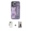 MARSİLYAN™- iPhone 13 Pro Max Kılıf Zirve Form Özel Seri - Siyah Bilvis Hayalet Cam Ekran Koruyucu + Shine Kamera Lens - GD