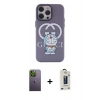 MARSİLYAN™- iPhone 13 Pro Max Kılıf Zirve Form Özel Seri - Siyah Bilvis Hayalet Cam Ekran Koruyucu + Neon Fosforlu Kamera Lens - YL