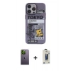 MARSİLYAN™- iPhone 13 Pro Max Kılıf Zirve Form Özel Seri - Siyah Bilvis Hayalet Cam Ekran Koruyucu + Neon Fosforlu Kamera Lens - YL