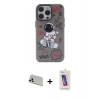 MARSİLYAN™- iPhone 13 Pro Max Kılıf Zirve Form Özel Seri - Siyah Joko 5D Cam + Rainbow Kamera Lens Koruma Cam - BZ