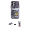 MARSİLYAN™- iPhone 13 Pro Max Kılıf Zirve Form Özel Seri - Siyah Joko 5D Cam + Renkli Kamera Lens Koruma Cam - MI