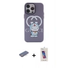MARSİLYAN™- iPhone 13 Pro Max Kılıf Zirve Form Özel Seri - Siyah Joko 5D Cam + Renkli Kamera Lens Koruma Cam - MI