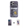 MARSİLYAN™- iPhone 13 Pro Max Kılıf Zirve Form Özel Seri - Siyah Joko 5D Cam + Neon Fosforlu Kamera Lens - MI