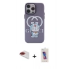 MARSİLYAN™- iPhone 13 Pro Max Kılıf Zirve Form Özel Seri - Siyah Joko 5D Cam + Pers Alüminyum Kamera Lens - KI