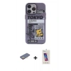MARSİLYAN™- iPhone 13 Pro Max Kılıf Zirve Form Özel Seri - Siyah Joko 5D Cam + Renkli Kamera Lens Koruma Cam - SI