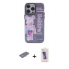 MARSİLYAN™- iPhone 13 Pro Max Kılıf Zirve Form Özel Seri - Siyah Joko 5D Cam + Renkli Kamera Lens Koruma Cam - SI