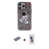 MARSİLYAN™- iPhone 13 Pro Max Kılıf Zirve Form Özel Seri - Siyah Joko 5D Cam + Renkli Kamera Lens Koruma Cam - TU
