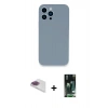 MARSİLYAN™- iPhone 13 Pro Max Kılıf Zirve Modern Özel Seri - Şeffaf 360 Full Body Arka Koruyucu + Gökkuşağı Pers Alüminyum Kamera Lens