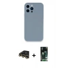 MARSİLYAN™- iPhone 13 Pro Max Kılıf Zirve Modern Özel Seri - Şeffaf 360 Full Body Arka Koruyucu + Raze Metal Kamera Lens - GD