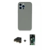 MARSİLYAN™- iPhone 13 Pro Max Kılıf Zirve Modern Özel Seri - Şeffaf 360 Full Body Arka Koruyucu + Raze Metal Kamera Lens - GD