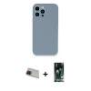 MARSİLYAN™- iPhone 13 Pro Max Kılıf Zirve Modern Özel Seri - Şeffaf 360 Full Body Arka Koruyucu + Rainbow Kamera Lens Koruma Cam - KI