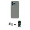 MARSİLYAN™- iPhone 13 Pro Max Kılıf Zirve Modern Özel Seri - Şeffaf 360 Full Body Arka Koruyucu + Rainbow Kamera Lens Koruma Cam - KI