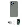 MARSİLYAN™- iPhone 13 Pro Max Kılıf Zirve Modern Özel Seri - Şeffaf 360 Full Body Arka Koruyucu + Rainbow Kamera Lens Koruma Cam - MR
