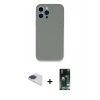 MARSİLYAN™- iPhone 13 Pro Max Kılıf Zirve Modern Özel Seri - Şeffaf 360 Full Body Arka Koruyucu + Pers Alüminyum Kamera Lens - LT