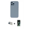 MARSİLYAN™- iPhone 13 Pro Max Kılıf Zirve Modern Özel Seri - Şeffaf 360 Full Body Arka Koruyucu + Rainbow Kamera Lens Koruma Cam - MI