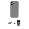 MARSİLYAN™- iPhone 13 Pro Max Kılıf Zirve Modern Özel Seri - Şeffaf 360 Full Body Arka Koruyucu + Renkli Kamera Lens Koruma Cam - SI