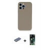 MARSİLYAN™- iPhone 13 Pro Max Kılıf Zirve Modern Özel Seri - Şeffaf 360 Full Body Arka Koruyucu + Renkli Kamera Lens Koruma Cam - YL