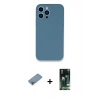 MARSİLYAN™- iPhone 13 Pro Max Kılıf Zirve Modern Özel Seri - Şeffaf 360 Full Body Arka Koruyucu + Shine Kamera Lens Koruma Cam - GI