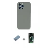 MARSİLYAN™- iPhone 13 Pro Max Kılıf Zirve Modern Özel Seri - Şeffaf 360 Full Body Arka Koruyucu + Shine Kamera Lens Koruma Cam - GI