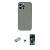 MARSİLYAN™- iPhone 13 Pro Max Kılıf Zirve Modern Özel Seri - Şeffaf 360 Full Body Arka Koruyucu + Shine Kamera Lens Koruma Cam - MI