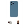 MARSİLYAN™- iPhone 13 Pro Max Kılıf Zirve Modern Özel Seri - Şeffaf Maxco Cam Ekran Koruyucu + Rainbow Kamera Lens Koruma Cam - KI
