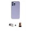 MARSİLYAN™- iPhone 13 Pro Max Kılıf Zirve Modern Özel Seri - Şeffaf Maxco Cam Ekran Koruyucu + Rainbow Kamera Lens Koruma Cam - KI