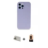 MARSİLYAN™- iPhone 13 Pro Max Kılıf Zirve Modern Özel Seri - Şeffaf Maxco Cam Ekran Koruyucu + Rainbow Kamera Lens Koruma Cam - REGD