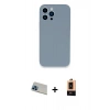 MARSİLYAN™- iPhone 13 Pro Max Kılıf Zirve Modern Özel Seri - Şeffaf Maxco Cam Ekran Koruyucu + Rainbow Kamera Lens Koruma Cam - MI