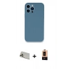 MARSİLYAN™- iPhone 13 Pro Max Kılıf Zirve Modern Özel Seri - Şeffaf Maxco Cam Ekran Koruyucu + Rainbow Kamera Lens Koruma Cam - REGD