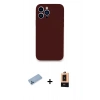MARSİLYAN™- iPhone 13 Pro Max Kılıf Zirve Modern Özel Seri - Şeffaf Maxco Cam Ekran Koruyucu + Shine Kamera Lens Koruma Cam - MI