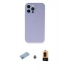 MARSİLYAN™- iPhone 13 Pro Max Kılıf Zirve Modern Özel Seri - Şeffaf Maxco Cam Ekran Koruyucu + Shine Kamera Lens Koruma Cam - MI