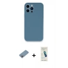 MARSİLYAN™- iPhone 13 Pro Max Kılıf Zirve Modern Özel Seri - Şeffaf Pasifik Cam Ekran Koruyucu + Shine Kamera Lens Koruma Cam - GI