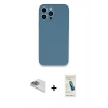 MARSİLYAN™- iPhone 13 Pro Max Kılıf Zirve Modern Özel Seri - Şeffaf Pasifik Cam Ekran Koruyucu + Pers Alüminyum Kamera Lens - SABE