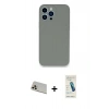 MARSİLYAN™- iPhone 13 Pro Max Kılıf Zirve Modern Özel Seri - Şeffaf Pasifik Cam Ekran Koruyucu + Rainbow Kamera Lens Koruma Cam - REGD