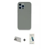 MARSİLYAN™- iPhone 13 Pro Max Kılıf Zirve Modern Özel Seri - Şeffaf Pasifik Cam Ekran Koruyucu + Rainbow Kamera Lens Koruma Cam - BZ