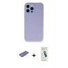 MARSİLYAN™- iPhone 13 Pro Max Kılıf Zirve Modern Özel Seri - Şeffaf Pasifik Cam Ekran Koruyucu + Renkli Kamera Lens Koruma Cam - PE