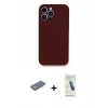 MARSİLYAN™- iPhone 13 Pro Max Kılıf Zirve Modern Özel Seri - Şeffaf Pasifik Cam Ekran Koruyucu + Renkli Kamera Lens Koruma Cam - YL