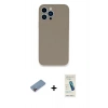 MARSİLYAN™- iPhone 13 Pro Max Kılıf Zirve Modern Özel Seri - Şeffaf Pasifik Cam Ekran Koruyucu + Shine Kamera Lens Koruma Cam - PE